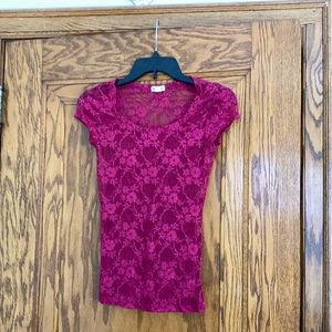 Zenana Outfitters Lace Top — Women’s Size Small